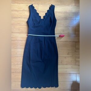 Banana Republic | Navy Blue Dress Scalloped Edges